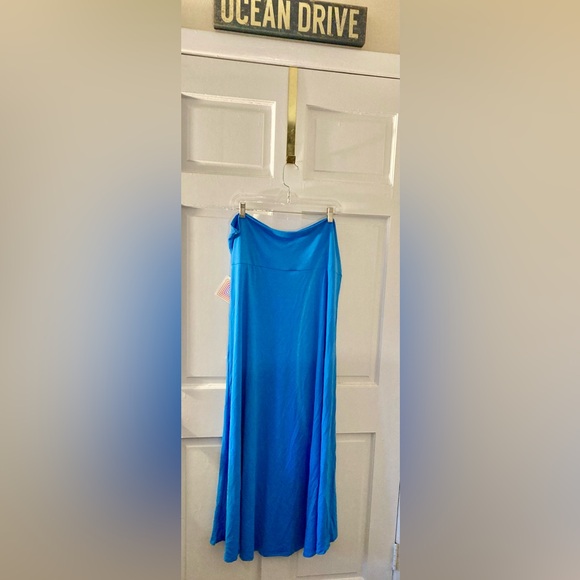 COPY - LulaRoe Blue Maxi Skirt 3XL - Picture 4 of 6